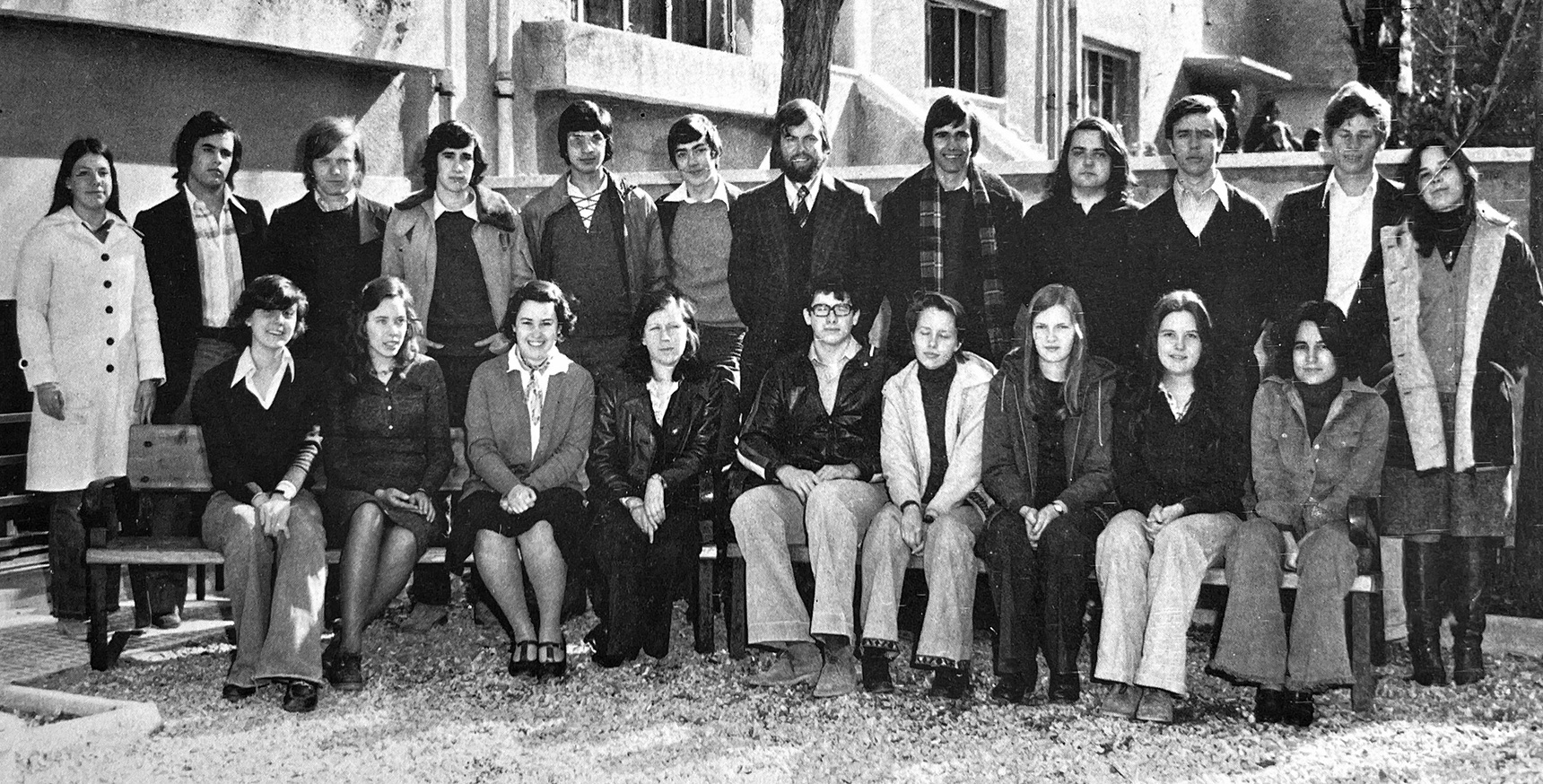 Graduating class scanned with an iPhone
